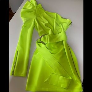Fashion Nova Lime Green Dress